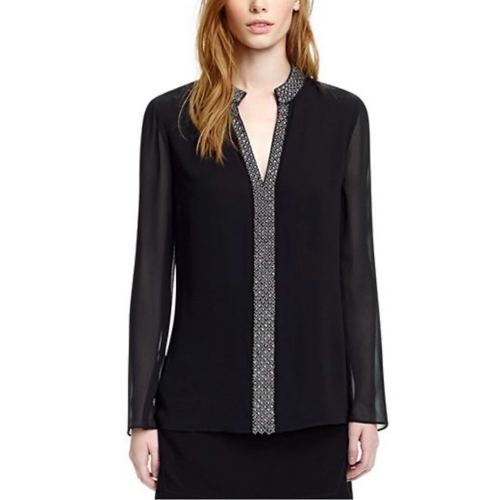 Tory Burch Lynn Embellished Silk